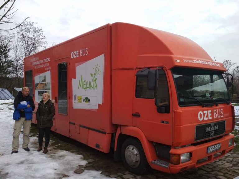 Wyjazd do Mękini – Bus OZE, odnawialne źródła energii i mobilne laboratorium POLoNEs