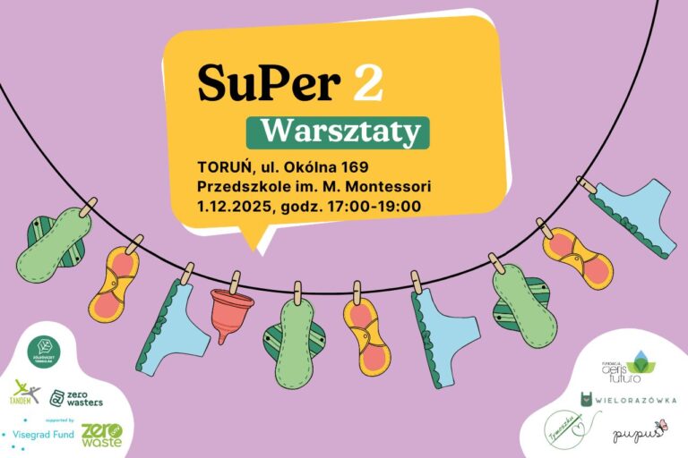 Menstruacja zero waste - warsztaty w Toruniu